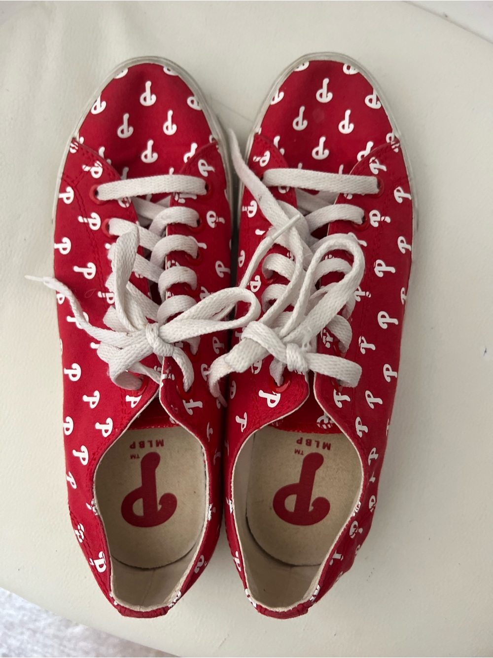 MLB womens Philadelphia Phillies Sneakers Row One 9.5